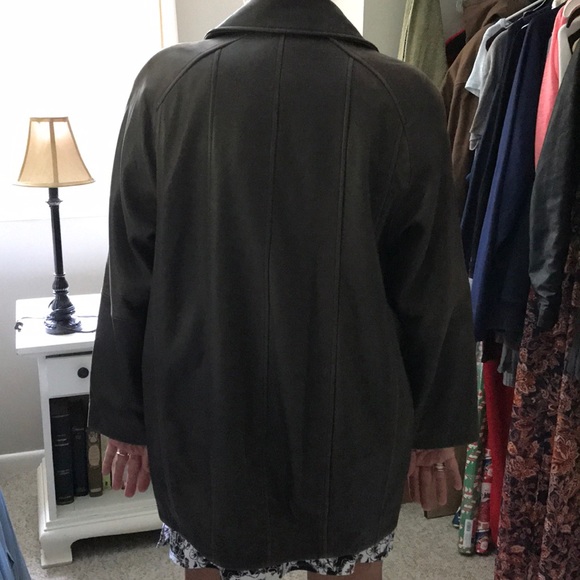 Brown real leather Talbots jacket - Picture 2 of 5